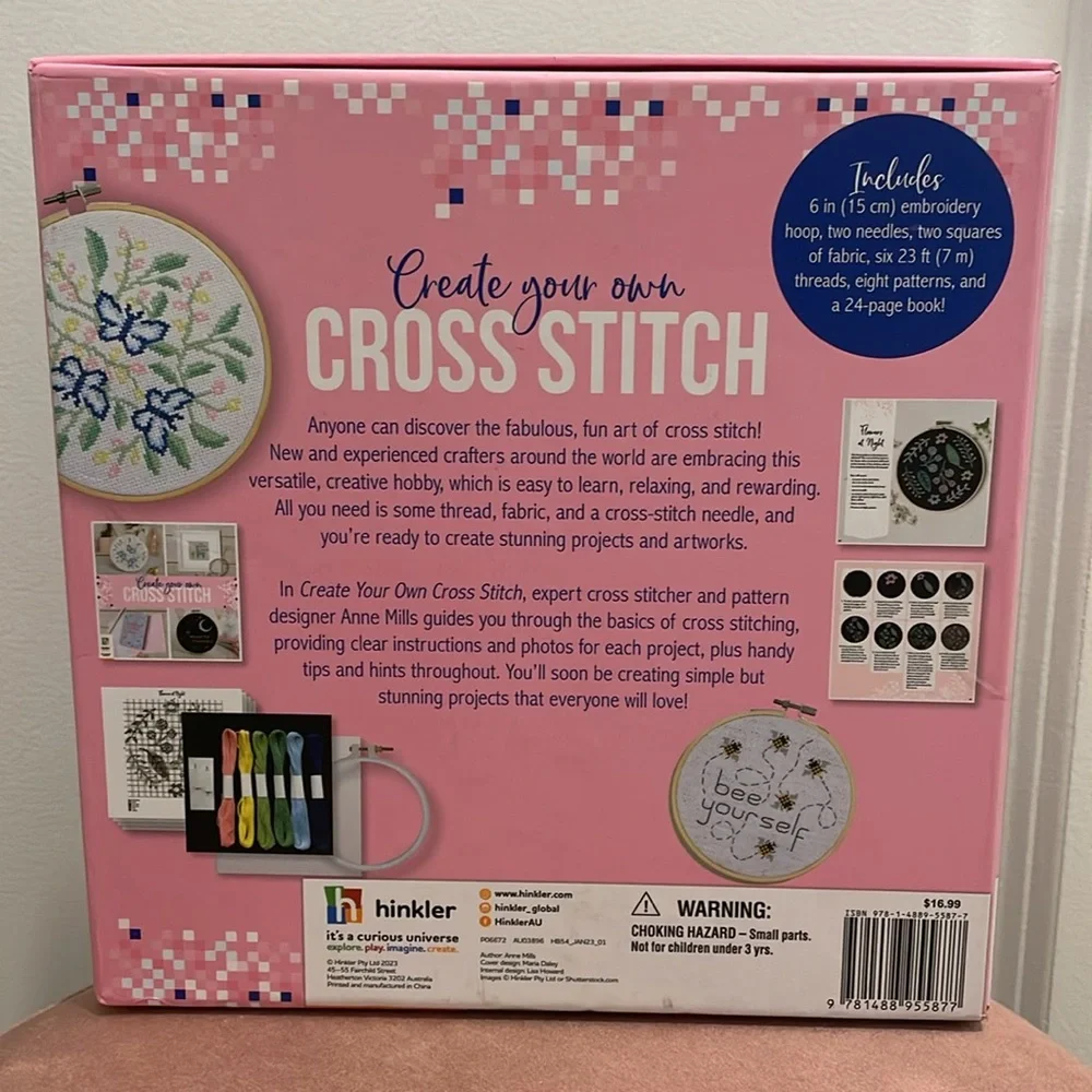 Create Your Own Cross Stitch Craft Kit NWT - Picture 3 of 6